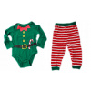 Detský komplet - Baby Set Elefun 86 biela, červená, zelená 2 ks. (Body a nohavice vianočný kostým zamaskuje Elf R86) Detský komplet - Baby Set Elefun 86 biela, červená, zelená 2 ks. (Body a nohavice vianočný kostým zamaskuje Elf R86)