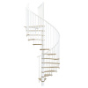 Minka STAIRS Kombinované točité schodisko Switch dub/biela pr. 160 cm Minka STAIRS Kombinované točité schodisko Switch dub/biela pr. 160 cm
