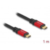 Delock USB 2.0 Cable USB Type-C™ male to male PD 3.0 100 W E-Marker 1 m red metal Delock USB 2.0 Cable USB Type-C™ male to male PD 3.0 100 W E-Marker 1 m red metal