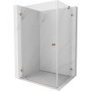Mexen Lunar-B, výklopný sprchový kút ľavý 85 x 70 cm, 8mm číre sklo, profil medená matná, 832-085-070-65-00-L Mexen Lunar-B, výklopný sprchový kút ľavý 85 x 70 cm, 8mm číre sklo, profil medená matná, 832-085-070-65-00-L