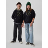 GAP Detská mikina s kapucňou Unisex Čierna S GAP Detská mikina s kapucňou Unisex Čierna S