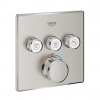 Grohe Grohtherm SmartControl Termostatická podomietková batéria , 3 ventily, supersteel 29126DC0 Grohe Grohtherm SmartControl Termostatická podomietková batéria , 3 ventily, supersteel 29126DC0