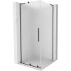 Mexen Velar L, sprchový kút s posuvnými dverami 120 x 120 cm, 8mm sklo námraza, grafit brúsený, 871-120-120-33-66 Mexen Velar L, sprchový kút s posuvnými dverami 120 x 120 cm, 8mm sklo námraza, grafit brúsený, 871-120-120-33-66