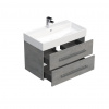 Swiss aqua technologies Koupelnová skříňka s umyvadlem SAT Cube Way 80x53x46 cm beton mat CUBE46802BESAT Swiss aqua technologies Koupelnová skříňka s umyvadlem SAT Cube Way 80x53x46 cm beton mat CUBE46802BESAT