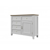 Komoda PROVENCE K7P z masívu biela Barevné provedení: Bílá, Provedení: šuplíky bez pojezdů Komoda PROVENCE K7P z masívu biela Barevné provedení: Bílá, Provedení: šuplíky bez pojezdů