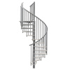 Minka STAIRS Kombinované točité schodisko Switch biela/sivá pr. 120 cm Minka STAIRS Kombinované točité schodisko Switch biela/sivá pr. 120 cm