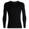 Icebreaker tričko 200 Oasis LS Crewe black Icebreaker tričko 200 Oasis LS Crewe black