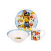 Detská keramická jedálenská súprava Paw Patrol – tanier, miska a hrnček (3 ks), 76755 Detská keramická jedálenská súprava Paw Patrol – tanier, miska a hrnček (3 ks), 76755