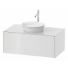 DURAVIT White Tulip závesná skrinka pod umývadlo na dosku, 1 zásuvka, 1000 x 550 x 408 mm, biela vysoký lesk, WT497608585 DURAVIT White Tulip závesná skrinka pod umývadlo na dosku, 1 zásuvka, 1000 x 550 x 408 mm, biela vysoký lesk, WT497608585