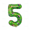 Balón 5. narodeniny Číslo Päť fóliový Zelený 100 cm Minecraft Balón 5. narodeniny Číslo Päť fóliový Zelený 100 cm Minecraft
