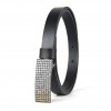 Luxusný kožený opasok SWAROVSKI BROWN, šírka 2cm, Ručná výroba na Slovensku - Čierna Luxusný kožený opasok SWAROVSKI BROWN, šírka 2cm, Ručná výroba na Slovensku - Čierna
