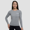 Dámske tričko s dlhým rukávom Basic Grey - GymBeam Veľkosť: S 87226-2-S Dámske tričko s dlhým rukávom Basic Grey - GymBeam Veľkosť: S 87226-2-S