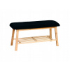 Čalúnená lavica Kesper 34 x 45 x 90 cm čierna Čalúnená lavica Kesper 34 x 45 x 90 cm čierna
