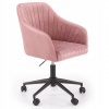 Halmar Fresco otočná kancelárska stolička k písaciemu stolu, ružový velúr Halmar Fresco otočná kancelárska stolička k písaciemu stolu, ružový velúr