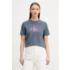 Calvin Klein Jeans tričko dámske bavlnené LV047B865G sivá S Calvin Klein Jeans tričko dámske bavlnené LV047B865G sivá S