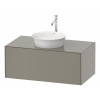 DURAVIT White Tulip závesná skrinka pod umývadlo na dosku, 1 zásuvka, 1000 x 550 x 408 mm, kameňovo šedá matná, WT497609292 DURAVIT White Tulip závesná skrinka pod umývadlo na dosku, 1 zásuvka, 1000 x 550 x 408 mm, kameňovo šedá matná, WT497609292