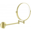Deante Round, kozmetické kúpeľňové zrkadielko na ramene (2x), zväčšenie (3x), zlatá matná, DEA-ADR_R811 Deante Round, kozmetické kúpeľňové zrkadielko na ramene (2x), zväčšenie (3x), zlatá matná, DEA-ADR_R811