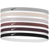 Súprava čeleniek NIKE Swoosh Headbands 6-pack Sail-Orewood-Black Súprava čeleniek NIKE Swoosh Headbands 6-pack Sail-Orewood-Black