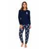 Dámske pyžamo Doctor Nap PM.7337 Farba: Modrá - tmavo, Veľkosť: 2XL Dámske pyžamo Doctor Nap PM.7337 Farba: Modrá - tmavo, Veľkosť: 2XL