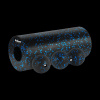 Sada masážnych valčekov, valec, loptička, duoball, 3 prvky, čierna a modrá, materiál EPP, REBEL ACTIVE Sada masážnych valčekov, valec, loptička, duoball, 3 prvky, čierna a modrá, materiál EPP, REBEL ACTIVE