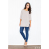 Dámska tunika M423 béžová - Figl XL-42 béžová Dámska tunika M423 béžová - Figl XL-42 béžová