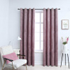 zahrada-XL Zatemňovacie závesy s očkami 2 ks, zamat, staroružové 140x245cm 134522 zahrada-XL Zatemňovacie závesy s očkami 2 ks, zamat, staroružové 140x245cm 134522