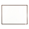 Biele keramické tabule boardOK 120 x 90 cm farba rámu: hnědá Biele keramické tabule boardOK 120 x 90 cm farba rámu: hnědá