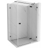 Mexen Lunar T výklopný sprchový kút pravý 135 x 120 cm, číre sklo, čierna matná, 834T-135-120-70-00-P Mexen Lunar T výklopný sprchový kút pravý 135 x 120 cm, číre sklo, čierna matná, 834T-135-120-70-00-P