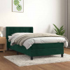 Box spring postel s matrací tmavě zelená 90x200 cm samet 3130940 Box spring postel s matrací tmavě zelená 90x200 cm samet 3130940