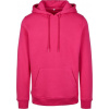 BUILD YOUR BRAND BY 011 / Pánska mikina s kapucňou z ťažkej bavlny - hibiscus pink 4XL BUILD YOUR BRAND BY 011 / Pánska mikina s kapucňou z ťažkej bavlny - hibiscus pink 4XL