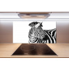 Panel do kuchyne Zebra v snehu 100x50 cm Panel do kuchyne Zebra v snehu 100x50 cm