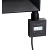 Sapho KTX BLACK KTX vykurovacia tyč s termostatom, 600 W, čierny mat KTX-B-600