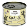FALCO SENSE Cat králík a hovězí kousky svaloviny, konzerva 200g FALCO SENSE Cat králík a hovězí kousky svaloviny, konzerva 200g