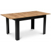 Rectangular extendable table 120–160 × 80 cm for kitchen and dining room, for 4–6 people, craft oak Rectangular extendable table 120–160 × 80 cm for kitchen and dining room, for 4–6 people, craft oak