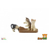 Teddies Kočka domácí 3 ks zooted 7 cm Teddies Kočka domácí 3 ks zooted 7 cm