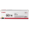 Toner Canon 067 H Y žltý pre tlačiarne Canon i-SENSYS (2350 str./5%) 5103C002 Toner Canon 067 H Y žltý pre tlačiarne Canon i-SENSYS (2350 str./5%) 5103C002