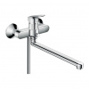 Hansgrohe Logis - Páková vaňová batéria s predĺženým výtokom, chróm 71402000 Hansgrohe Logis - Páková vaňová batéria s predĺženým výtokom, chróm 71402000