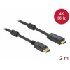 Delock Kabel z Active DisplayPort 1.2 na HDMI, 4K, 60 Hz 2 m Delock Kabel z Active DisplayPort 1.2 na HDMI, 4K, 60 Hz 2 m