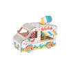 Woodcraft Drevené 3D puzzle Zmrzlinárske auto Woodcraft Drevené 3D puzzle Zmrzlinárske auto