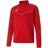 Puma Flísové mikiny Teamrise 1/4 Zip Top Červená Puma Flísové mikiny Teamrise 1/4 Zip Top Červená