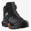 SALOMON Dámske turistické topánky X ULTRA ALPINE MID GTX W nine iron/black/red orange - purple/black Veľkosť EU: 38 SALOMON Dámske turistické topánky X ULTRA ALPINE MID GTX W nine iron/black/red orange - purple/black Veľkosť EU: 38