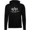ALPHA INDUSTRIES Mikina Basic Foil Print - black/metalsilver (178312FP/530) ALPHA INDUSTRIES Mikina Basic Foil Print - black/metalsilver (178312FP/530)