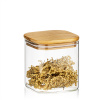 4Home Sklenená dóza na potraviny s viečkom Bamboo, 550 ml, 550 ml 4Home Sklenená dóza na potraviny s viečkom Bamboo, 550 ml, 550 ml