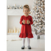 Detské velúrové červené šaty VSB VELIA Detské velúrové červené šaty VSB VELIA