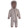 Little Angel Overal FLEECE BAMBUS Outlast® - hnedý melír/oriešková Little Angel Overal FLEECE BAMBUS Outlast® - hnedý melír/oriešková