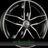 AVUS AF16 9x20 5x112 ET40.00 black polished AVUS AF16 9x20 5x112 ET40.00 black polished