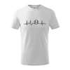 EKG baseball loptička - Tričko detské bavlnené - 134 cm/8 rokov ( Biela ) EKG baseball loptička - Tričko detské bavlnené - 134 cm/8 rokov ( Biela )