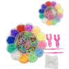 UDĚLEJ SI NÁRAMEK Gumičky LOOM BANDS 900ks set s doplňky květina UDĚLEJ SI NÁRAMEK Gumičky LOOM BANDS 900ks set s doplňky květina