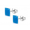 CITY STORM Náušnice z chirurgickej ocele štvorcové - modré + darčeková krabička zadarmo CITY STORM Náušnice z chirurgickej ocele štvorcové - modré + darčeková krabička zadarmo