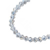PRECIOSA MC perle Rondelle 3mm Crystal Argent Flare - 120 ks PRECIOSA MC perle Rondelle 3mm Crystal Argent Flare - 120 ks